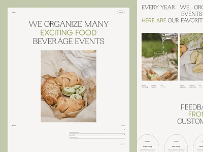 Website for Tasting Events clean clean design concept design interface minimalistic product typography web web design website