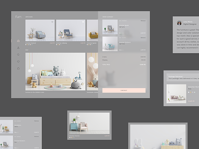 Furniture Shop Dashboard app clean design fireart studio furniture interface minimal ui ux web