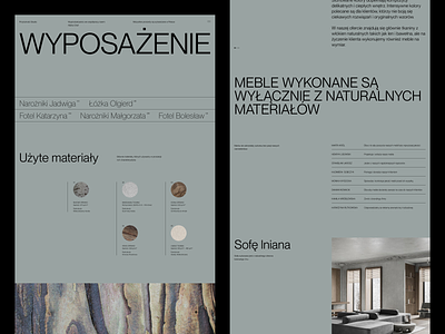 Furniture Studio branding clean design fireart studio furniture grid minimal typography web website