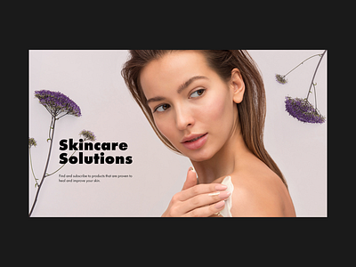 Skincare Solutions concept design fashion interface shop ui ux web website