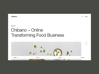 Chibano Product Page banner branding catalog clean collection concept design food grid interface lending minimal product page redesign shop typography ui ux web website