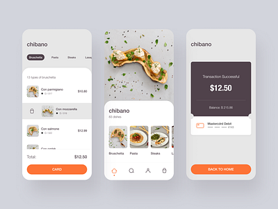 Chibano APP concept design food interface mobile mobile design ui ux