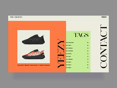 Kanye West & Adidas Promo Website adidas sneaker animation branding business clean fashion flat hover effect kanye west layout product promo website simple smooth transition sneakers typography ui ux vector web design zajno