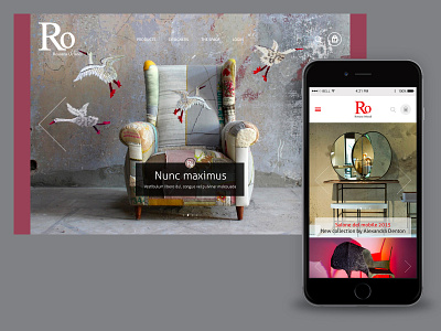 Rossana Orlandi - Online Shop design forniture gallery ui ui design visual design web website