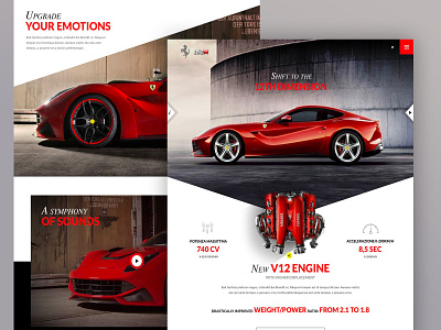 Ferrari 152M website proposal