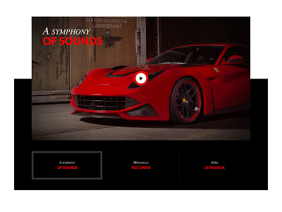 Ferrari 152M website proposal