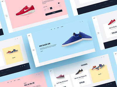 Nike Store app application button card dashboard design dribbble ecommerce icon listing menu minimal nike onboarding page product screen store ui ux
