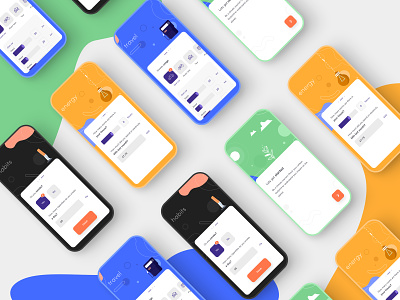 Mobile Application card colours design digital art digital illustration dribbble field icon illustration minimal onboard onboarding questionnaire screen slider text typography ui ux vector