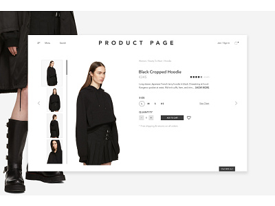 E-Commerce Product Page adobe photoshop e commerce product page ui ux