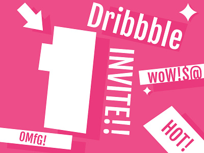 One (1) Dribbble Invite For You !! dribbble invite mailme