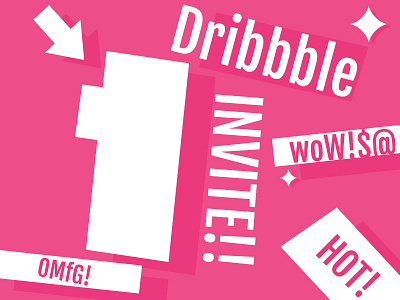 One (1) Dribbble Invite For You !!