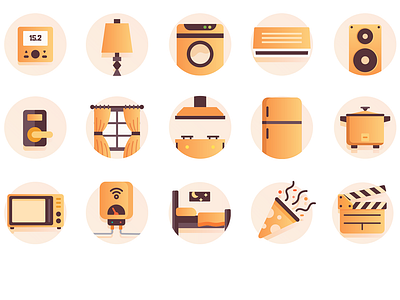 Icons for Remo app android app appliances creative devices home icons ios mobile modern simple smart ui ux