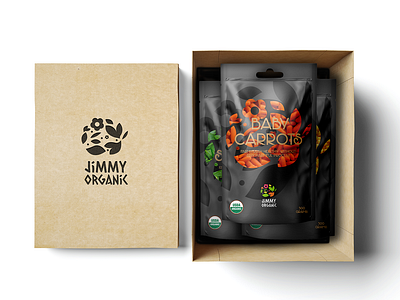 Jimmy Organic Vegetables | Branding & Packaging branding clean design logo modern organic package design packaging vegetables