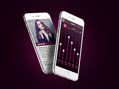 Symph app | UI/UX Design animated app gif interactive music playlist radio smart songs ui ux watch