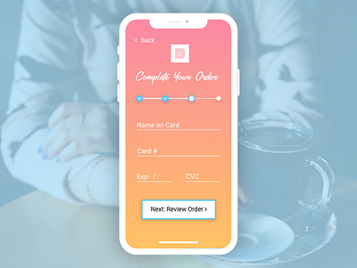 Daily UI #002 - Credit Card Checkout app appdesign challenge checkout coffee dailyui ecommerce ui uxdesign