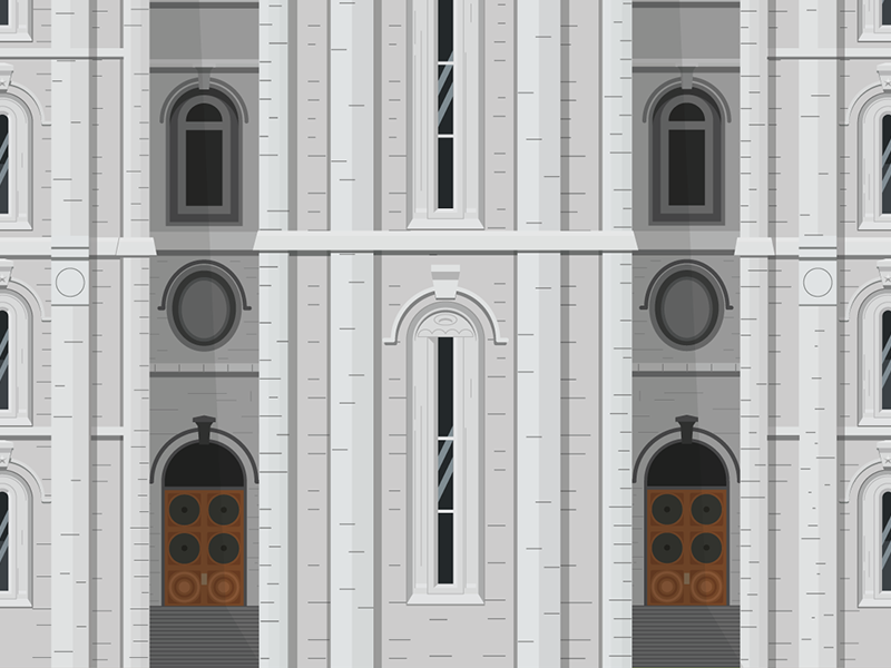 Salt Lake Temple illustration by Nick Jarvis on Dribbble