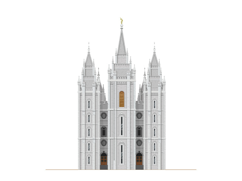 Salt Lake Temple temple salt lake temple illustration architecture building lds salt lake city religion church beautiful