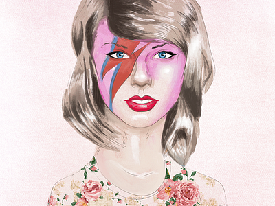 Taylor Swift Illustration illustration kyle webster painting photoshop portrait taylor swift tswift
