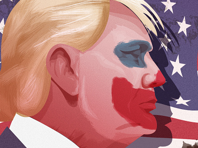 The Class Clown america clown donald trump editorial illustration photoshop politics portrait trump usa
