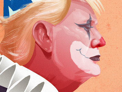 Trumped all over again america clown donald trump editorial illustration photoshop politics portrait trump usa