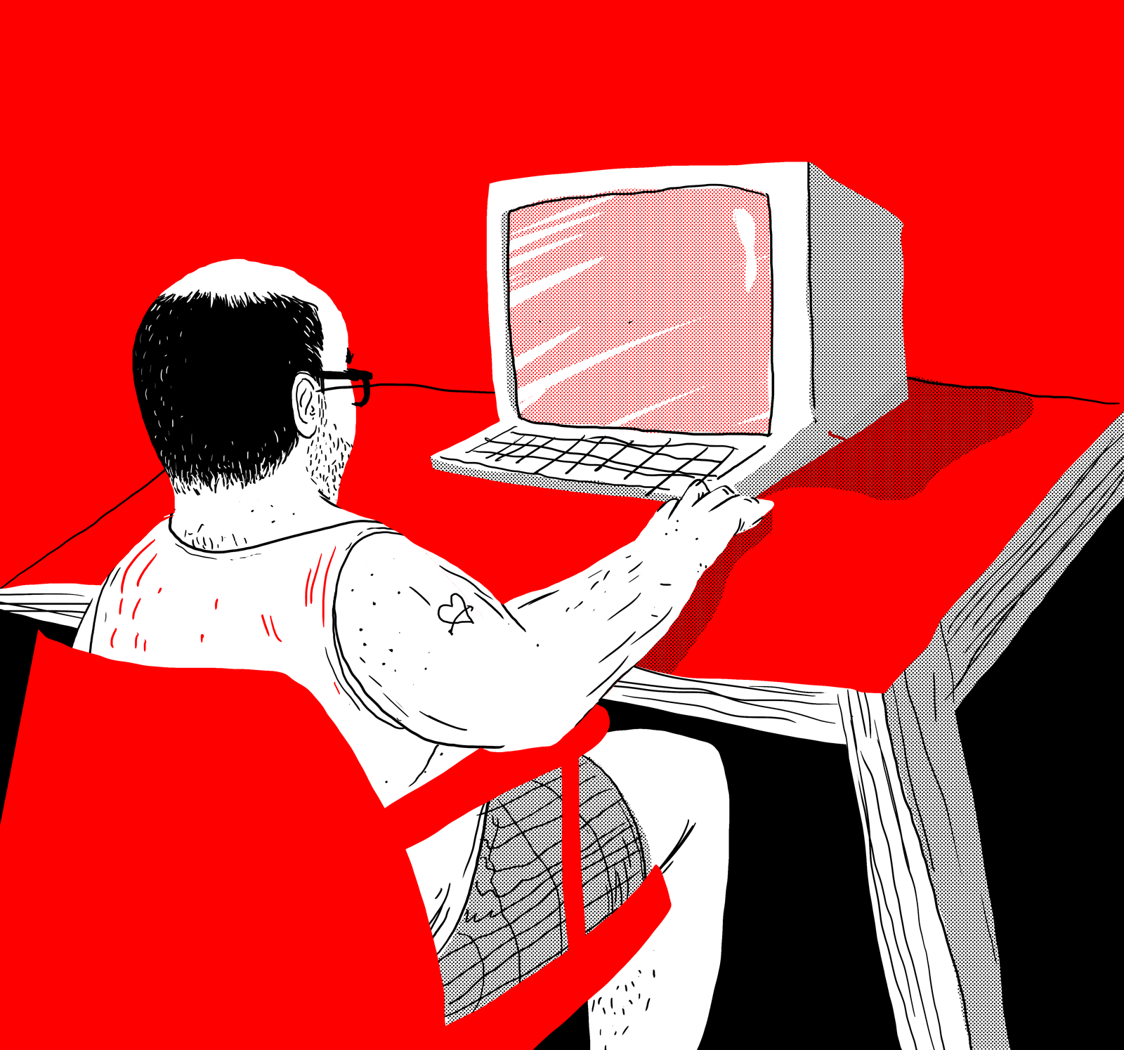Computer guy by Nick Jarvis on Dribbble