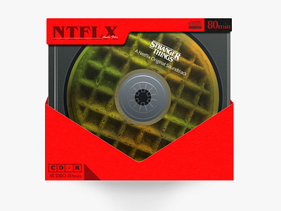 CDR-A80GPP5 cd cd case cd r illustration music netflix sketch sketchapp stranger things