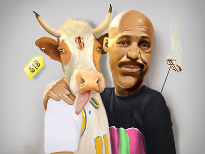 Lavar Ball and his Cash Cow kid
