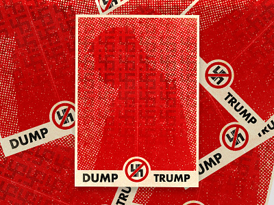 Dump Trump Propaganda Poster illustration nazi poster propaganda trump