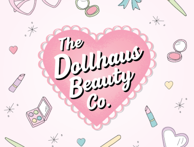 Dollhaus Beauty Co beauty brows design illustration makeup valentine waxing