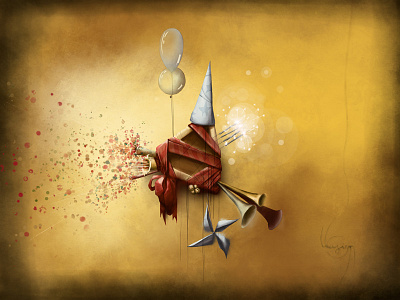 feast balloon birsday feast fireworks holiday illusign illustration party