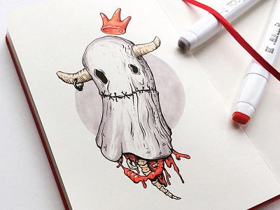 ghost art doodle drawing graphic illustration painting