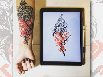 tattoo artwork flovers graphicart illusign illustration ink inkwork ornament sketch tattoo
