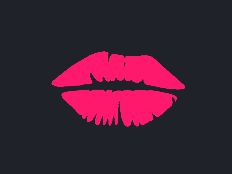 Lips animation beauty fashion hot illustration kiss lip lips love make up makeup mouth pink print red smile teeth valentine white woman
