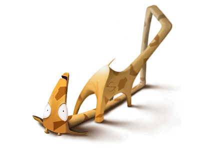 Giraffe illusign illustration