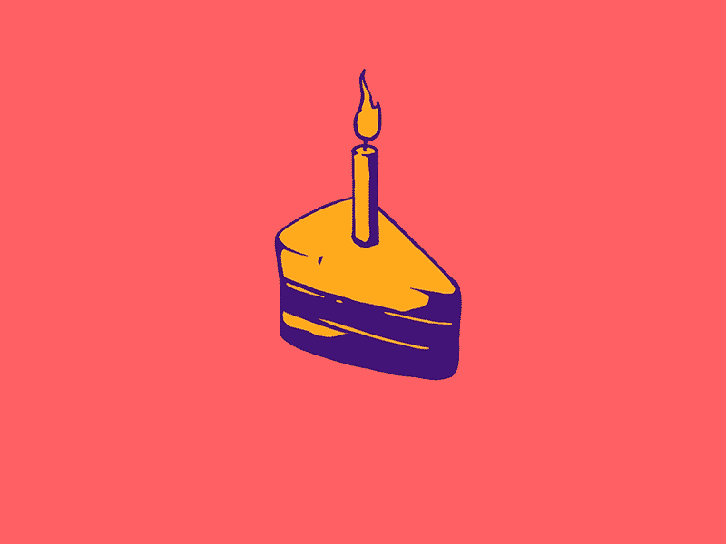 Happy Birthday birthday cake frame animation motion design