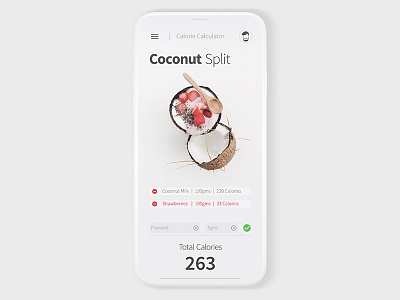 Calorie Calculator : Daily UI 004 004 app calculator calorie dailyui fitness interactiondesign mobile ui ux visualdesign