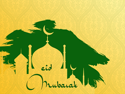 Eid Mubarak background graphic graphic design pattern poster typography visual design