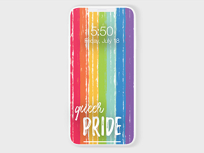 Pride Wallpaper graphic design home screen iphonex lgbtq pride queer visual design