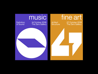 The Zero Gallery Posters branding design minimal minimalism modern modernism poster swiss swissdesign typographyposter typoster