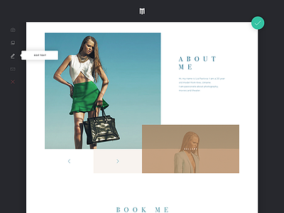 Models desktop app fashion models portfolio online book online portfolio portfolio deign ui ux website design