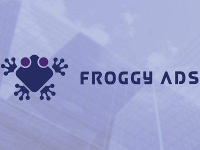 FROGGY ADS abstract designing frog logo