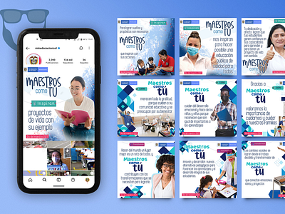 Social Media designs for Ministerio Educación Nacional, Colombia