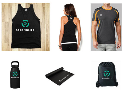 StrongLife Collateral Ideas branding fitness logo strong