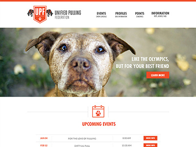 Unified Pulling Site dogs web web design