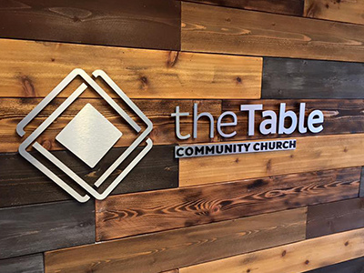 The Table Logo Wall