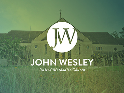 John Wesley UMC branding church church logo identity logo