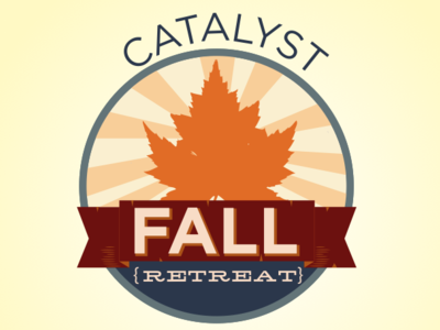 Fall Retreat Logo fall leaf logo