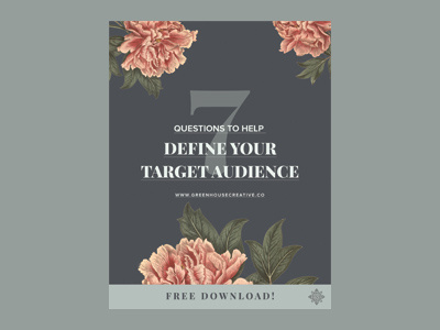 Freebie Cover audience branding floral free freebie marketing