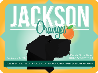 Jackson Oranges 2 dog illustration oranges scottie