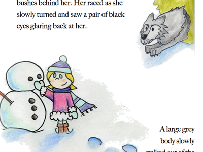 Anna and the Wolf pt 2 book childrens illustration wolf